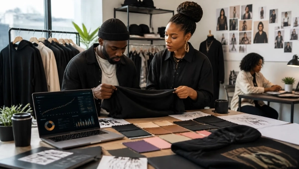 black fashion design team