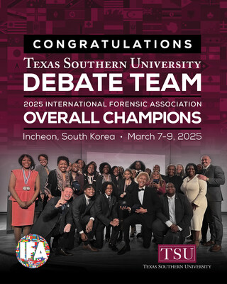 Texas Southern University Debate Team Wins International Forensic Association Championship