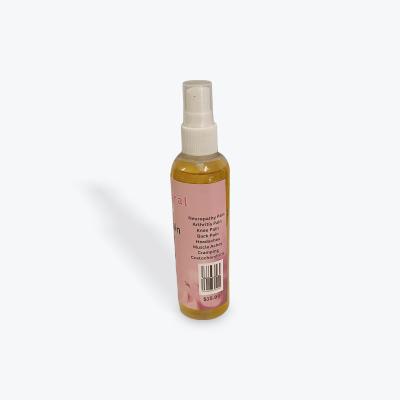 Spray liberally and massage into affected area for temporary long lasting relief of: Neuropathy Pain Arthritis Pain Knee Pain Back Pain Headaches Muscle Aches Cramping Costochondritis  For lasting results routinely use every morning and at bedtime.