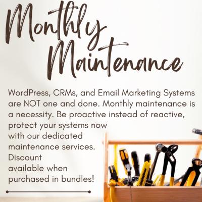 Monthly Maintenance Services 